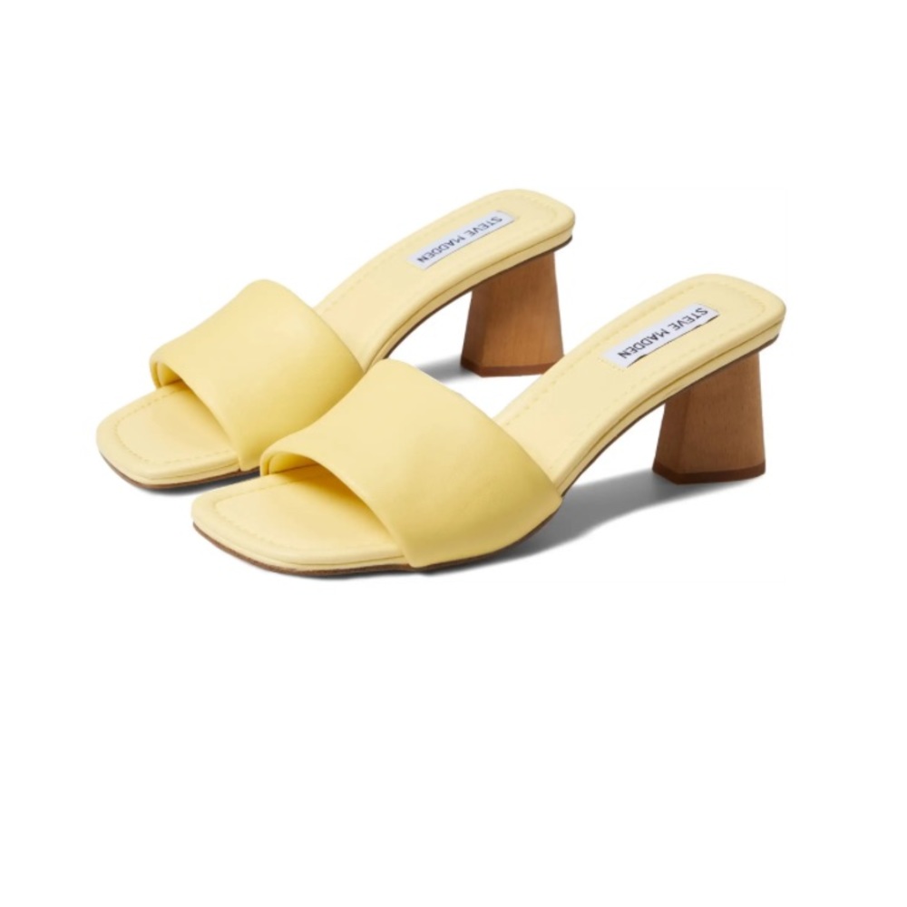 Steve Madden Yellow Saged Heeled Sandal